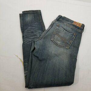 Underground Soul Women's Slim Fit Distressed Skinny Jeans Low Rise Blue 5x31